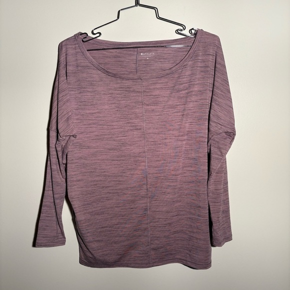 Athleta Purple Wide Neck Long Sleeve - Picture 1 of 7